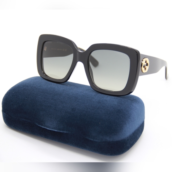NEW GUCCI GG0141SN 001 WOMEN’S BLACK SUNGLASSES main image 4